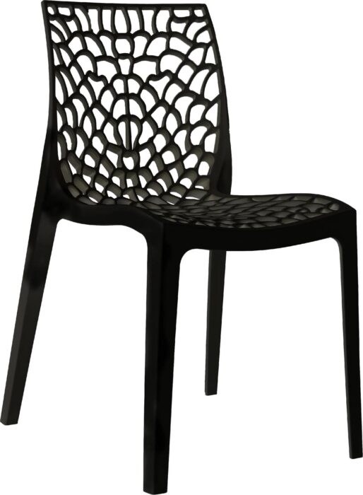 Černá plastová židle