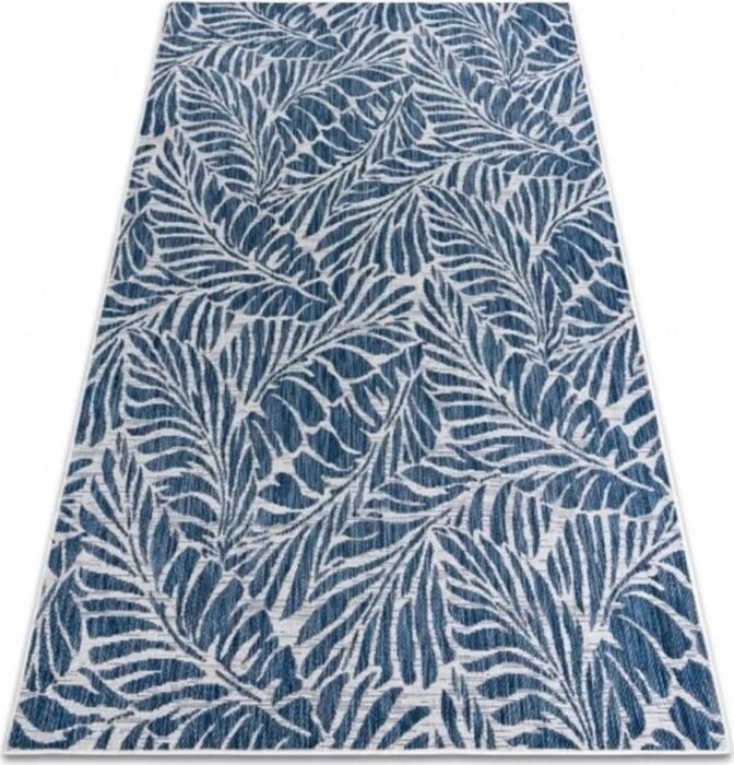 Kusový koberec Flora modrý