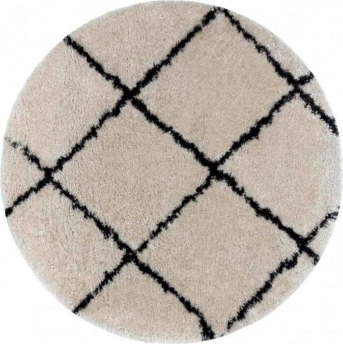 Kusový koberec shaggy Flan krémový