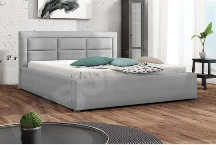 Čalouněná postel s úložným prostorem a roštem Pesto