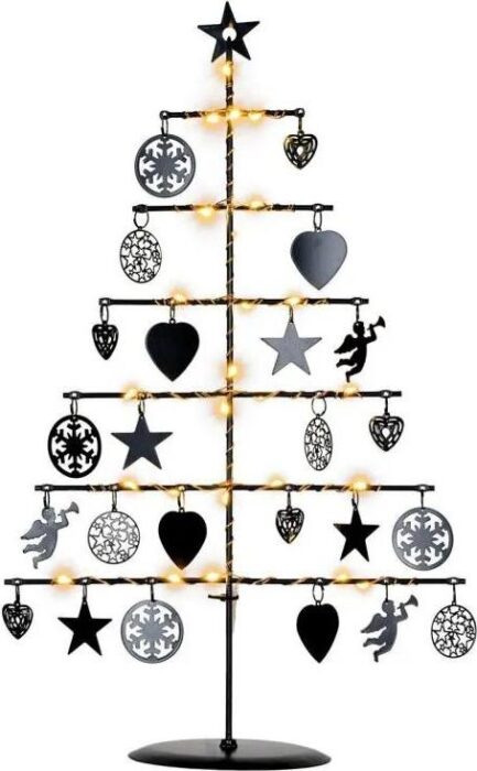 Nexos 67072 Vánoční kovový dekorační strom -